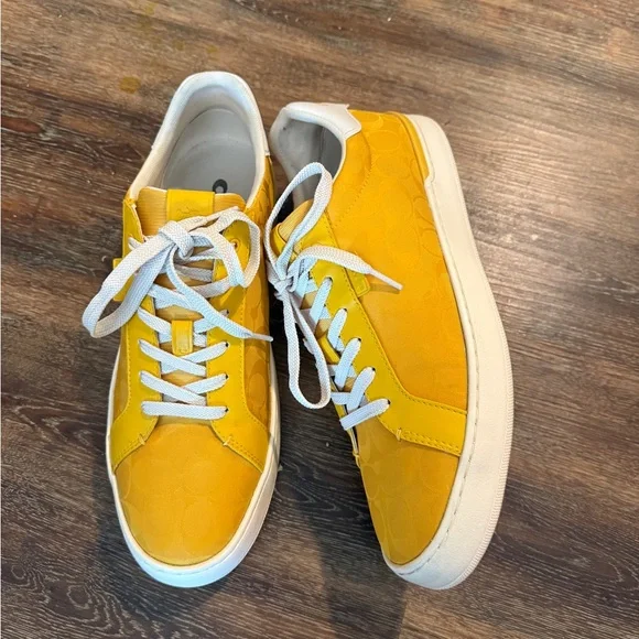 Coach Yellow Sneakers for Men - Picture 3 of 5